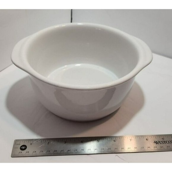 White Corelle Coordinates Stoneware Cassarole 1.5Qt 1.42L NO LID - Picture 8 of 9